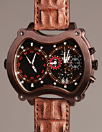 Curtis & Co.(カーティス) Big Time GRAND 57mm Chrono 2Time Zone Brown Limited Edition(ビッグタイムグランド　ブラウン)