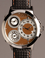Curtis & Co.(カーティス) Big Time WORLD 50mm 3Time Zone(Brown)(ビッグタイムワールド　50ミリ　スリータイムゾーン　ブラウン)