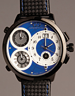 Curtis & Co.(カーティス) Big Time WORLD 57mm 4Time Zone Black Series Blue(ビッグタイムワールド　57mm　フォータイムゾーン　ブラックシリーズ　ブルー)