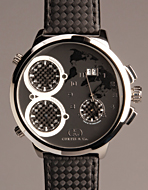 Curtis & Co.(カーティス) Big Time GLOBE 57mm 4Time Zone Black(ビッグタイムグローブ　57mm　フォータイムゾーン　ブラック)