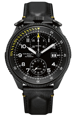 HAMILTON(ハミルトン) コックピットウォッチ、卓上時計、腕時計の3ウェイで楽しめる航空時計 「カーキ テイクオフ 限定モデル」
