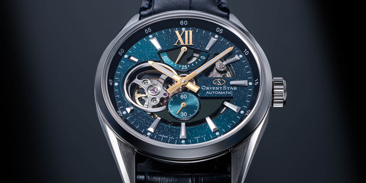 ORIENT STAR(オリエントスター) | 白蝶貝とグラデーションで星雲を表現 ORIENT STAR(オリエントスター) | 白蝶貝とグラデーションで星雲を表現