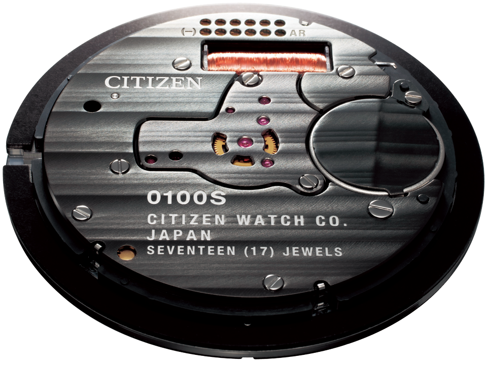 『The CITIZEN／AQ6101-02A』に搭載されるムーブメント「Cal.0100」