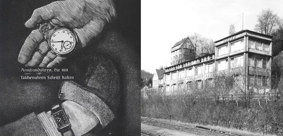 グラスヒュッテの腕時計