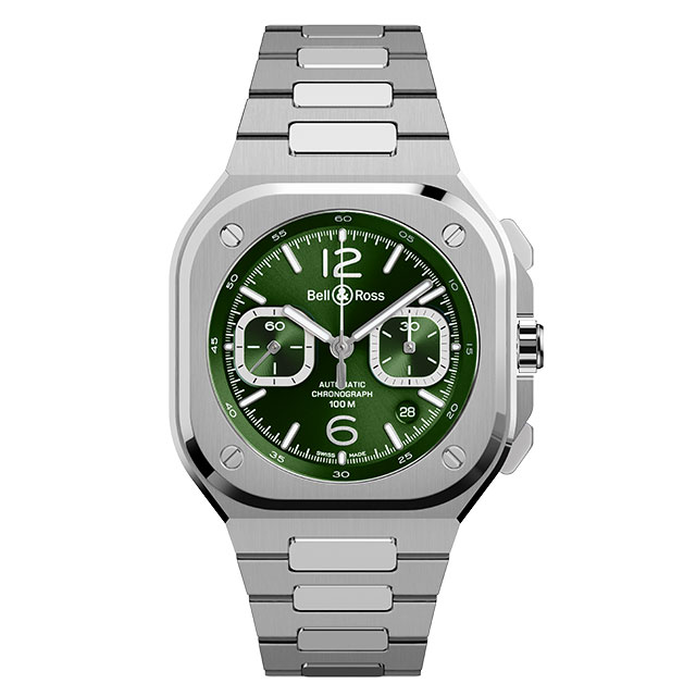 ベル＆ロス　BR 05 CHRONO GREEN STEEL BR05C-GN-ST/SST