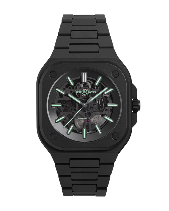 ベル＆ロス　BR-05 Skeleton Black Lum Ceramic　BR05A-BLM-CE/SCE