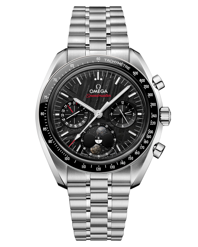 オメガ　スピードマスター ムーンフェイズ メテオライト　304.30.43.52.01.001