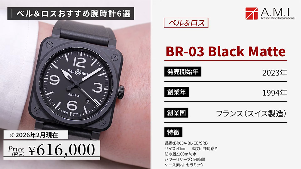 ベル＆ロス(Bell & Ross)の魅力に迫る！無骨さとラグジュアリーの融合【A.M.I】