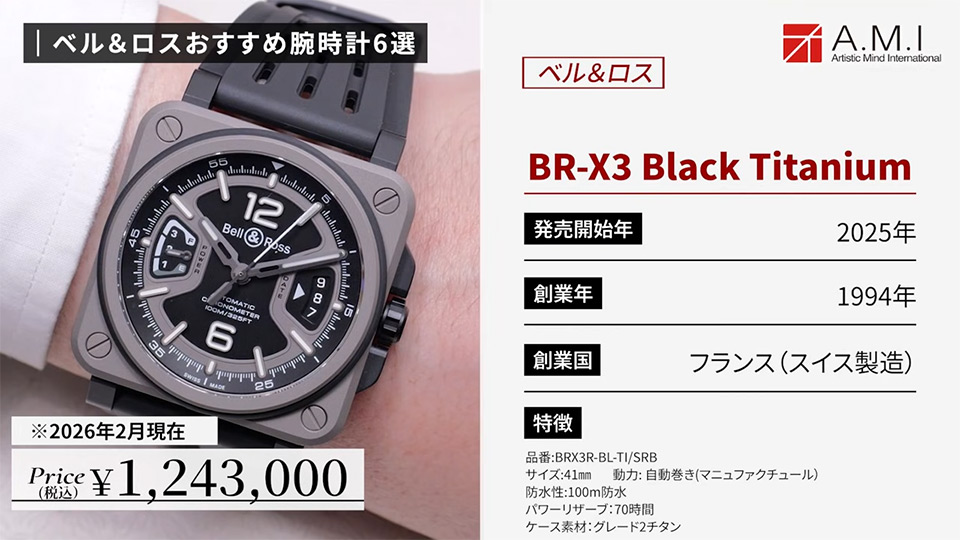 ベル＆ロス(Bell & Ross)の魅力に迫る！無骨さとラグジュアリーの融合【A.M.I】