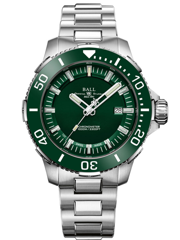 型番:DM2118B-S4CJ-GR<br />
ケース径:42mm<br />
防水機能:1000m<br />
ムーブメント:自動巻き<br />
<br />
<br />
価格:495,000円(税込)<br />
<br />
<br />
スタッフの一言:<br />
<br />
ボール ウォッチが今まで開発してきた独自技術を満載しているモデル<br />
<br />
チタン製でありながら重厚感を味わえる、トレンドのグリーンカラーを採用した頑強なプロ仕様のダイバーモデルです<br />
<br />
ハイクオリティなダイバーモデルをお探しの方におススメしたい1本です<br />
<br />
<br />
お問い合わせやご予約などは、こちらをクリックしてください↓<br />
https://kobayashi-tokeiten.com/inquiryform/<br />
「グレッシブを見た」と型番などの記載もお願いします<br />
グレッシブ担当までご連絡いただけると、よりスムーズな対応をさせていただきます<br />