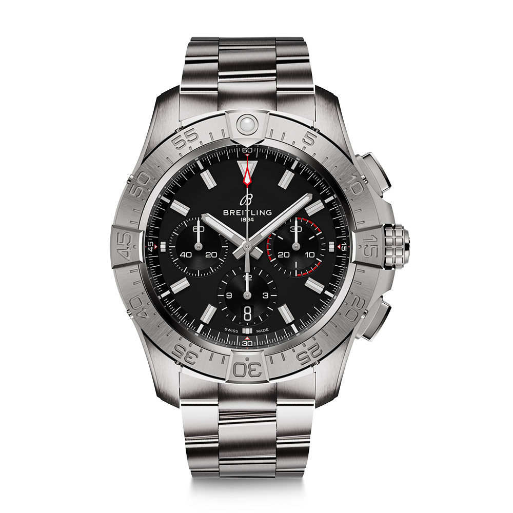 型番:AB0147101B1A1<br />
ケース径:44mm<br />
防水機能:300m<br />
ムーブメント:自動巻き<br />
<br />
<br />
価格:1,188,000円(税込)<br />
<br />
<br />
スタッフの一言:<br />
<br />
過酷なコックピット環境に耐えれる作りになっているタフなモデル<br />
<br />
無骨なデザインでミリタリーテイストのあるアベンジャーシリーズのクロノグラフモデル<br />
<br />
重厚さのあるデザインと仕様なので、がっしりとした腕の方には特に似合うモデルです<br />
<br />
<br />
お問い合わせやご予約などは、こちらをクリックしてください↓<br />
https://kobayashi-tokeiten.com/inquiryform/<br />
「グレッシブを見た」と型番などの記載もお願いします<br />
グレッシブ担当までご連絡いただけると、よりスムーズな対応をさせていただきます