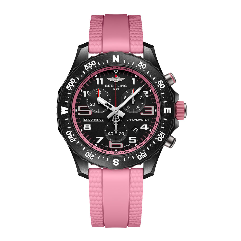 型番: X83310D41B1S1<br />
ケース径:38mm<br />
防水機能:100m<br />
ムーブメント:クォーツ<br />
<br />
<br />
価格:462,000円(税込)<br />
<br />
<br />
スタッフの一言:<br />
<br />
アスリートのための軽量なアイテムとして生まれたスポーツクロノグラフモデル<br />
<br />
ブライトリングオリジナルの素材「ブライトライト」は超軽量で肌にも優しい素材となっています<br />
<br />
スポーツを楽しむ方におススメしたい1本です<br />
<br />
<br />
お問い合わせやご予約などは、こちらから↓<br />
https://kobayashi-tokeiten.com/inquiryform/<br />
「グレッシブを見た」と型番などの記載もお願いします<br />
グレッシブ担当までご連絡いただけると、よりスムーズな対応をさせていただきます