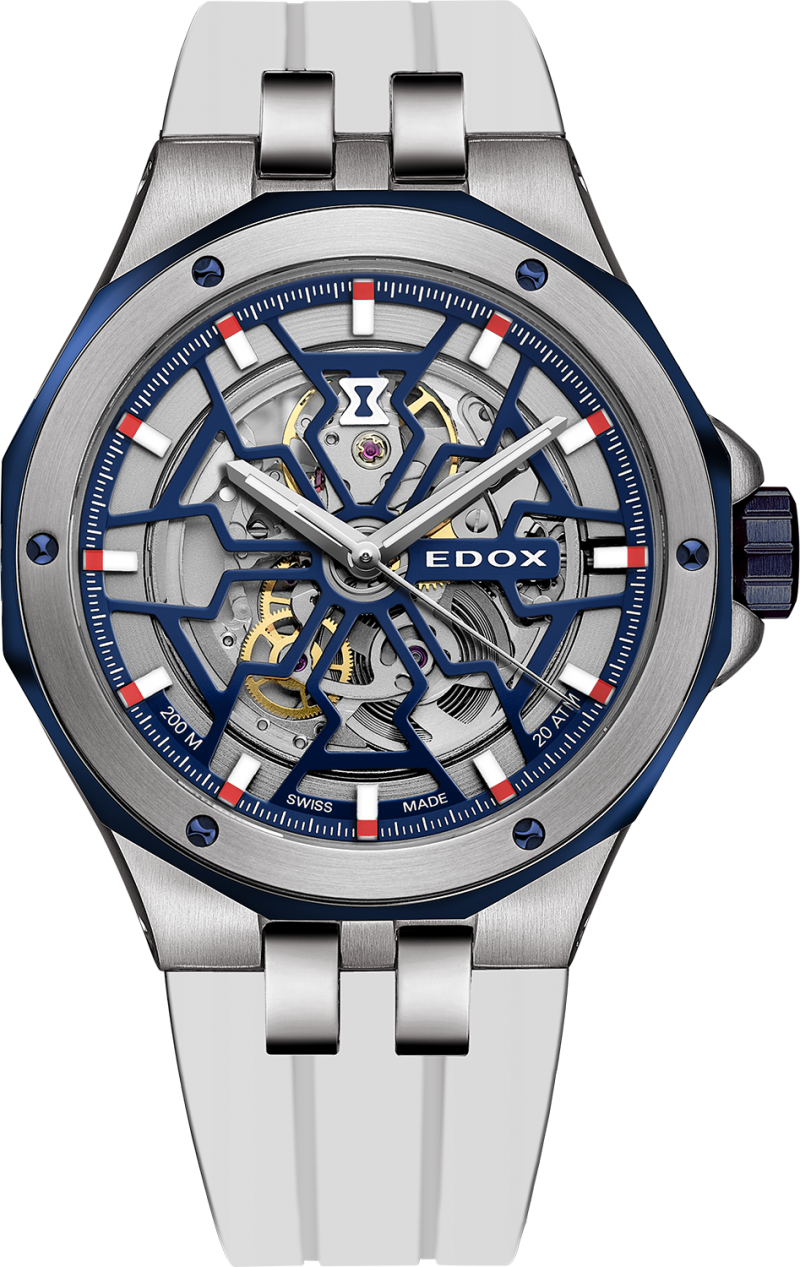 型番:85303-357BUCAB-BUIRB<br />
ケース径:43mm<br />
防水機能:200m<br />
ムーブメント:自動巻き<br />
<br />
<br />
価格:346,500円(税込)<br />
<br />
<br />
スタッフの一言:<br />
<br />
エドックスの名を知らしめた画期的な防水時計「デルフィン」を現代風にアレンジしたダイバーモデル。<br />
<br />
スーツが似合うデルフィンですが、このモデルは、どちらかというとカジュアルな服装により似合います。<br />
<br />
お問い合わせやご予約などは、こちらから↓<br />
https://kobayashi-tokeiten.com/inquiryform/<br />
「グレッシブを見た」と型番などの記載もお願いします<br />