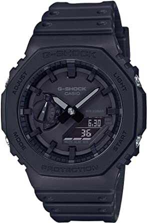 型番:GA-2100-1A1JF<br />
ケース径:45.4mm<br />
防水機能:20気圧<br />
クォーツ<br />
<br />
<br />
価格:17,600円(税込)<br />
<br />
<br />
スタッフの一言:<br />
<br />
Gショックのデジアナモデルとしては最薄となる非常に人気の高いフルブラック仕様の2100シリーズです。<br />
<br />
お問い合わせやご予約などは、こちらから↓<br />
https://kobayashi-tokeiten.com/inquiryform/<br />
「グレッシブを見た」と型番などのご記載もお願いします<br />