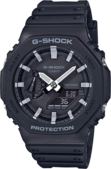 型番:GA-2100-1AJF<br />
ケース径:45.4mm<br />
防水機能:20気圧<br />
クォーツ<br />
<br />
<br />
価格:17,600円(税込)<br />
<br />
<br />
スタッフの一言:<br />
<br />
人気の高い2100シリーズのブラックカラーのタイプで、針とインデックスをホワイトにした視認性の高いタイプです。<br />
<br />
お問合せやご予約などは、こちらから↓<br />
https://kobayashi-tokeiten.com/inquiryform/<br />
「グレッシブを見た」と型番などのご記載をお願いします<br />
