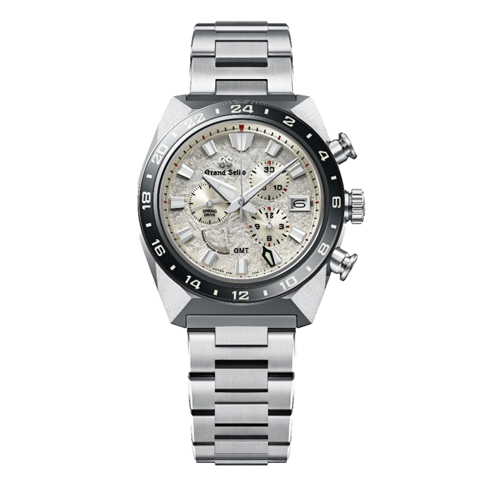 型番：SBGC253<br />
ケース径：44.5ｍｍ<br />
防水機能：20気圧<br />
ムーブメント：スプリングドライブ<br />
<br />
<br />
価格：1,793,000円（税込）<br />
<br />
<br />
スタッフの一言：<br />
<br />
グランドセイコーの象徴「獅子」をモチーフにしたGMT機能付きのクロノグラフモデル<br />
<br />
文字盤は獅子のたてがみを、ラグには獅子の爪を表現した重厚さが人気です<br />
<br />
迫力のあるクロノグラフモデルをお探しの方におススメしたい1本です<br />
<br />
<br />
お問い合わせやご予約などは、こちらをクリックしてください↓<br />
https://kobayashi-tokeiten.com/inquiryform/<br />
「グレッシブを見た」と型番などの記載もお願いします<br />
グレッシブ担当宛でご連絡いただけると、よりスムーズな対応をさせていただきます