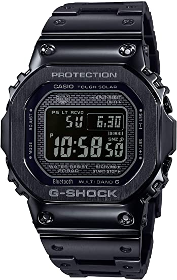 型番:GMW-B5000GD-1JF<br />
ケース径:43.2mm<br />
防水機能:20気圧<br />
ブルートゥース対応電波ソーラー<br />
<br />
<br />
価格:93,500円(税込)<br />
<br />
<br />
スタッフの一言:<br />
<br />
フルメタルかつフルブラックのカラーリングを施した、シックで男らしい雰囲気が漂っている人気のオリジンです。<br />
<br />
お問い合わせやご予約などは、こちらから↓<br />
http://kobayashi-tokeiten.com/inquiryform/<br />
「グレッシブを見た」と型番などのご記載もお願いします<br />
