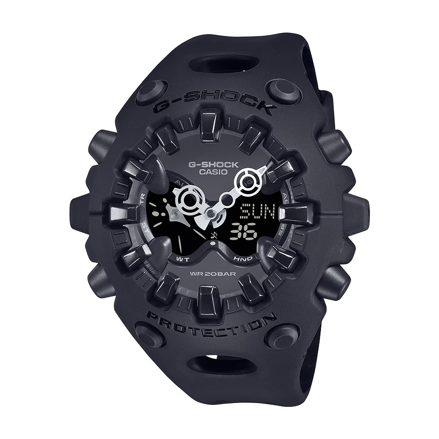 型番:GA-V01-1AJF<br />
ケース径:58.2mm<br />
防水機能:20気圧<br />
クォーツ<br />
<br />
<br />
価格:23,100円(税込)<br />
<br />
<br />
スタッフの一言:<br />
<br />
常識を覆す斬新な発想で生まれた、これまでにないデザインで登場したモデル<br />
<br />
エイリアンのような独特なデザインは特別さを持っています<br />
<br />
ストリートファッションが好きな方におススメしたい1本です<br />
<br />
<br />
お問い合わせやご予約などは、こちらをクリックしてください↓<br />
https://kobayashi-tokeiten.com/inquiryform/<br />
「グレッシブを見た」と型番などの記載もお願いします<br />
グレッシブ担当までご連絡いただけると、よりスムーズな対応をさせていただきます