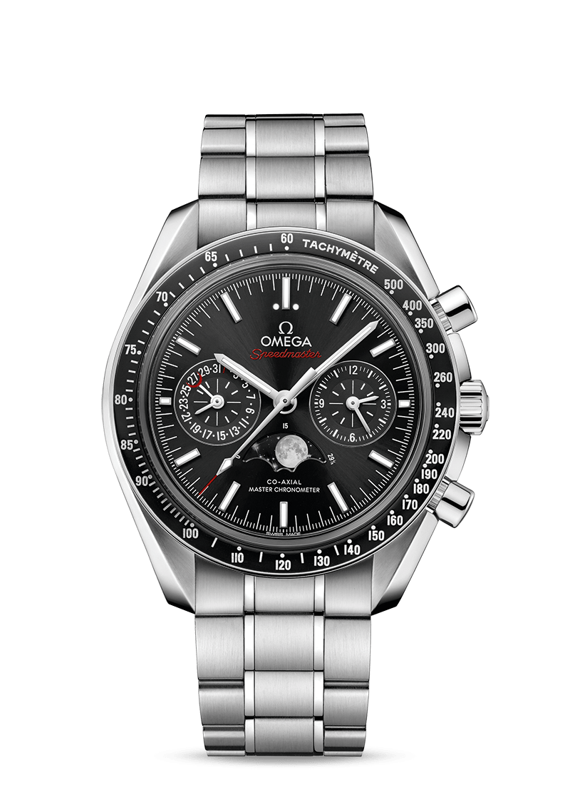 型番:304.30.44.52.01.001<br />
ケース径:44.25mm<br />
防水機能:10気圧<br />
ムーブメント:自動巻き<br />
<br />
<br />
価格:1,782,000円(税込)<br />
<br />
<br />
スタッフの一言:<br />
<br />
6回の月面着陸プロジェクトに携帯された、オメガを代表するモデル<br />
<br />
写実的な月を使用した複雑機構であるムーンフェイズ付きのスピードマスターです<br />
<br />
ムーンフェイズを使用した時計をお探しの方におススメしたい1本です<br />
<br />
<br />
お問い合わせやご予約などは、こちらをクリックしてください↓<br />
https://kobayashi-tokeiten.com/inquiryform/<br />
「グレッシブを見た」と型番などの記載もお願いします<br />
グレッシブ担当までご連絡いただけると、よりスムーズな対応をさせていただきます<br />