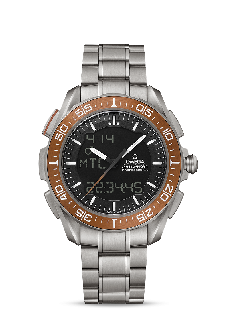 型番:318.90.45.79.01.003<br />
ケース径:45mm<br />
防水機能:3気圧<br />
ムーブメント:クォーツ<br />
<br />
<br />
価格:1,078,000円(税込)<br />
<br />
<br />
スタッフの一言:<br />
<br />
欧州宇宙機関との共同開発で生まれ、クロノグラフやタイマーなどの機能を持った、火星の時間も表示できるモデル<br />
<br />
計器のような印象のあるデザインは近未来的な雰囲気を持っています<br />
<br />
宇宙にロマンを感じる大人な方におススメしたい1本です<br />
<br />
<br />
お問い合わせやご予約などは、こちらから↓<br />
https://kobayashi-tokeiten.com/inquiryform/<br />
「グレッシブを見た」と型番などの記載もお願いします<br />
グレッシブ担当までご連絡いただけると、よりスムーズな対応をさせていただきます