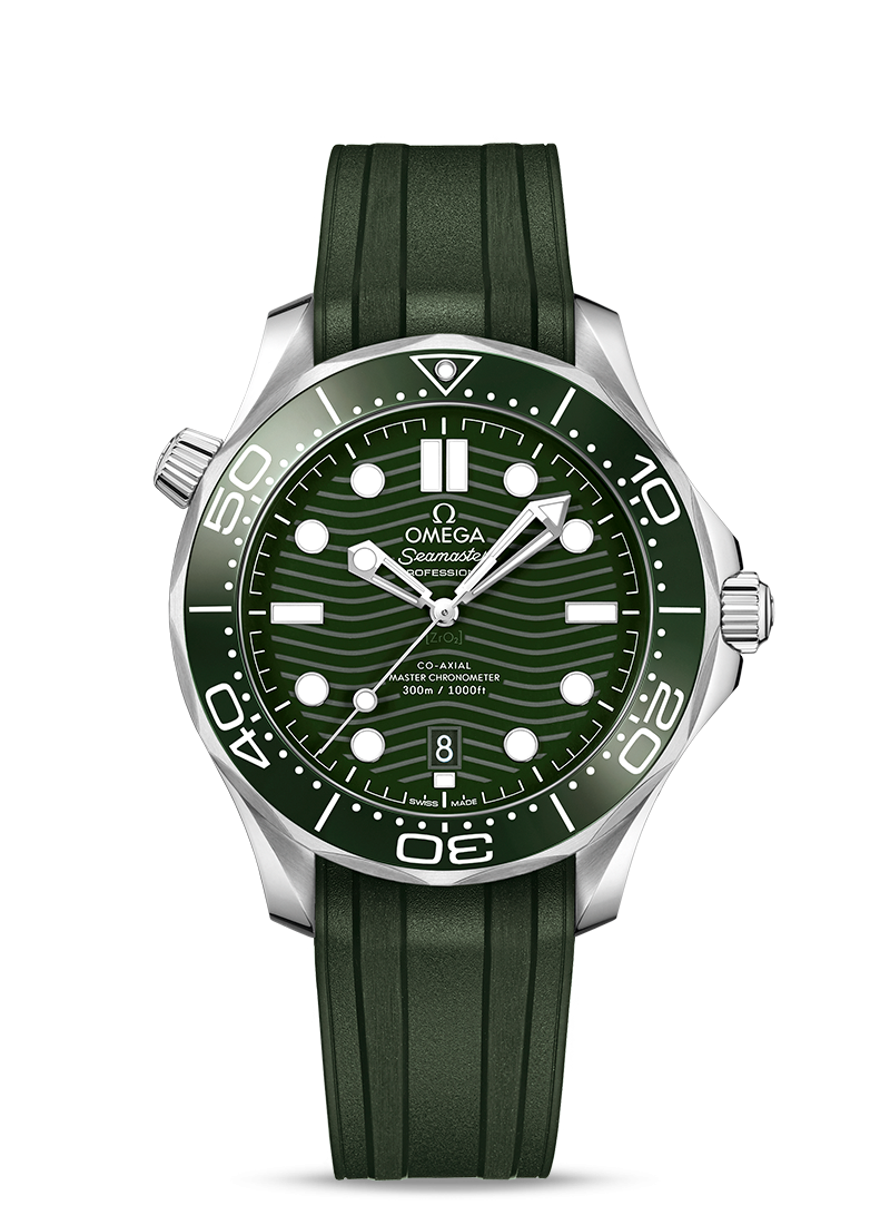 型番:210.32.42.20.10.001<br />
ケース径:42mm<br />
防水機能:300m<br />
ムーブメント:自動巻き<br />
<br />
<br />
価格:858,000円(税込)<br />
<br />
<br />
スタッフの一言:<br />
<br />
オメガが誇る最先端の技術とデザインによってアップデートされたダイバーズモデル<br />
<br />
セラミック製のベゼル&波模様の入った文字盤のグリーンは深みがあり、腕元に絶妙なアクセントのあるモデル<br />
<br />
他の人と差別化できるオシャレなダイバーズウォッチをお探しの方におススメしたい1本です<br />
<br />
お問い合わせやご予約などは、こちらから↓<br />
https://kobayashi-tokeiten.com/inquiryform/<br />
「グレッシブを見た」と型番などの記載もお願いします<br />
グレッシブ担当までご連絡いただけると、よりスムーズな対応をさせていただきます<br />