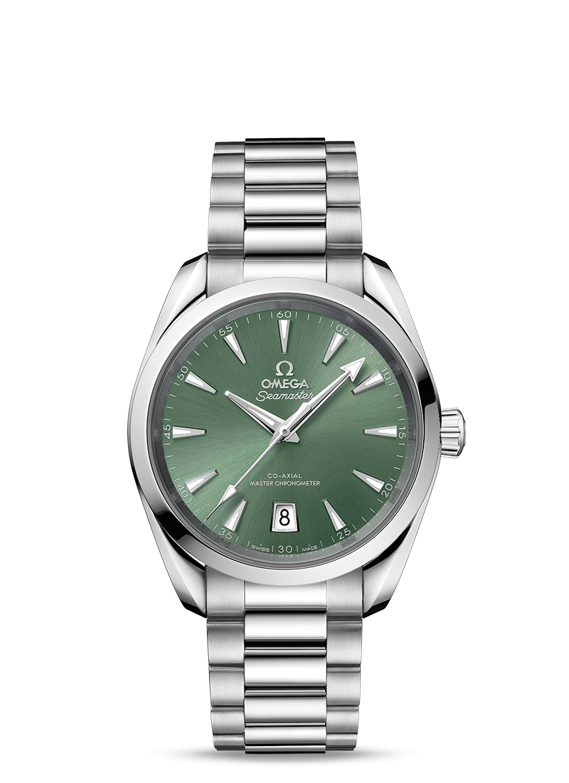 型番:220.10.38.20.10.002<br />
ケース径:38mm<br />
防水機能:150m<br />
ムーブメント:自動巻き<br />
<br />
<br />
価格:1,023,000円(税込)<br />
<br />
<br />
スタッフの一言:<br />
<br />
サンブリッシュ仕上げを施した、美しさのあるグリーンの文字盤を採用した、シンプルで王道のデザインのモデル<br />
<br />
スッキリとした印象で、仕事のON&OFF問わずに着用できる実用性に優れた時計です<br />
<br />
グリーンの持つ軽やかさを楽しみたい方におススメしたい1本です<br />
<br />
<br />
お問い合わせやご予約などは、こちらをクリックしてください↓<br />
https://kobayashi-tokeiten.com/inquiryform/<br />
「グレッシブを見た」と型番などの記載もお願いします<br />
グレッシブ担当までご連絡いただけると、よりスムーズな対応をさせていただきます<br />