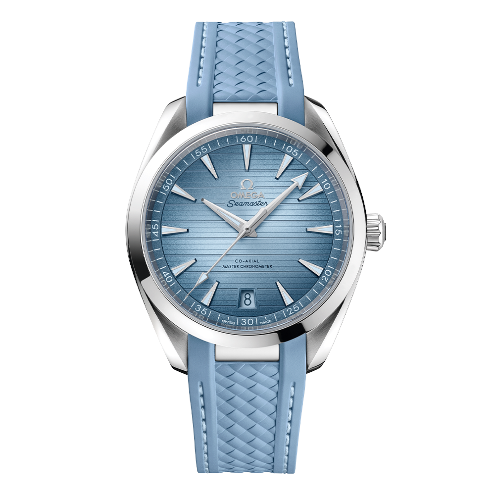 型番:220.12.41.21.03.008<br />
ケース径:41mm<br />
防水機能:150m<br />
ムーブメント:自動巻き<br />
<br />
<br />
価格:990,000円(税込)<br />
<br />
<br />
スタッフの一言:<br />
<br />
ポリッシュ仕上げのステンレススティール製リンクが際立つ、ケースと一体型のラバーストラップモデル<br />
<br />
淡いブルーが印象的で爽やかな印象に仕上がっています<br />
<br />
海辺が似合う爽やかな印象が好きな方におススメしたい1本です<br />
<br />
<br />
お問い合わせやご予約などは、こちらをクリックしてください↓<br />
https://kobayashi-tokeiten.com/inquiryform/<br />
「グレッシブを見た」と型番などの記載もお願いします<br />
グレッシブ担当までご連絡いただけると、よりスムーズな対応をさせていただきます