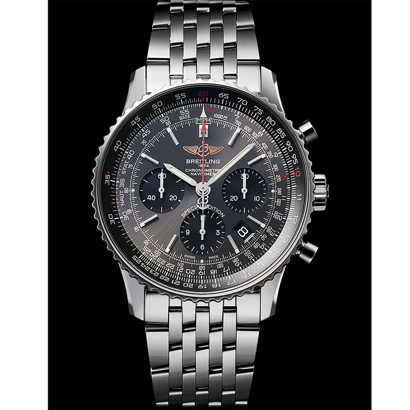 [BREITLING (ブライトリング)]<br />
【日本限定】ナビタイマーB01クロノグラフ43ジャパンエディション<br />
Ref.AB0121A21B1A1<br />
¥1,040,000+税<br />
日本のための限定モデル！<br />
<br />
ウィングロゴのナビタイマーが発表されました！<br />
<br />
限定モデルのカラーでも特に人気のグレー文字盤です！<br />
<br />
ご注文受付中です！<br />
<br />
店頭にサンプルがございますので、<br />
<br />
ぜひご来店ください！！