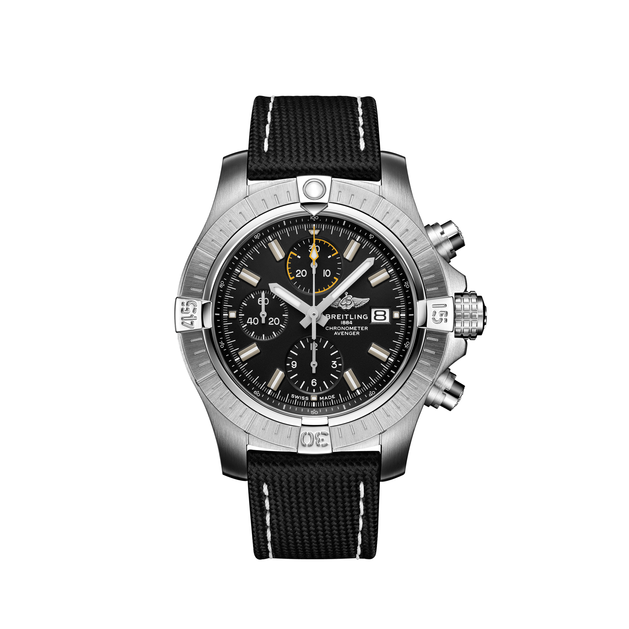 <br />
<br />
<br />
<br />
[BREITLING (ブライトリング)正規取り扱い商品]<br />
<br />
【2019年新作】<br />
<br />
アベンジャー クロノグラフ 45<br />
<br />
Ref.A13317101B1X1<br />
<br />
¥581,000+税<br />
<br />
いよいよ今週末開催！<br />
<br />
ブライトリング・デイ！！<br />
<br />
<br />
その前に、<br />
<br />
ブライトリングの人気モデルの予習をして頂きましょう♪<br />
<br />
ブライトリング上半期人気№15は、<br />
<br />
アベンジャー クロノグラフ 45です！！！<br />
<br />
新しいアベンジャーになってから誕生した45ｍｍサイズ！！<br />
<br />
このサイズが欲しかった！！<br />
<br />
という方が多かったのか、<br />
<br />
№15にランクインです！！<br />
<br />
<br />
シンプルなクロノグラフに、<br />
<br />
差し色のイエローが、<br />
<br />
スポーティーさを少し味わえ、<br />
<br />
男らしくかっこいいモデルです！！<br />
<br />
アベンジャーらしい無骨な時計をお探しの方には、<br />
<br />
大変おすすめです！！<br />
<br />
ぜひ店頭でご覧ください！！！！<br />
<br />
<br />
ブライトリングを購入するのに、<br />
<br />
1年で最大の特典のビッグイベント<br />
<br />
ブライトリング・デイ！<br />
<br />
9月4日（金）・5日（土）・6日（日）で開催！！<br />
<br />
それまでの日程で先行成約キャンペーンも開催中です！！<br />
<br />
ぜひご来店ください！！<br />
