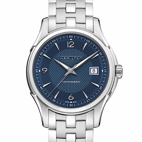 ジャズマスター ビューマチック オート<br />
H32515145<br />
<br />
自動巻、40mm、5気圧防水、<br />
ステンレススチール<br />
<br />
99,000円(税込)<br />
<br />
※2021年7月現在の価格、在庫状況です。<br />
販売済みによる欠品については、ご容赦ください。<br />