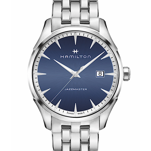 ジャズマスター クオーツ<br />
H324511141<br />
<br />
クォーツ、40mm、5気圧防水、<br />
ステンレススチール<br />
<br />
79,200円(税込)<br />
<br />
※2021年7月現在の価格、在庫状況です。<br />
販売済みによる欠品については、ご容赦ください。<br />