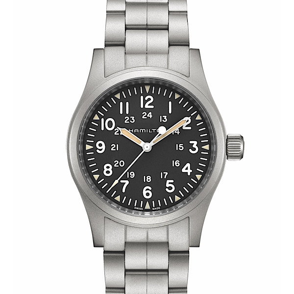 カーキ フィールド<br />
H69439131<br />
<br />
手巻、38mm、5気圧防水、<br />
ステンレススチール<br />
<br />
77,000円(税込)<br />
<br />
※2021年7月現在の価格、在庫状況です。<br />
販売済みによる欠品については、ご容赦ください。<br />
