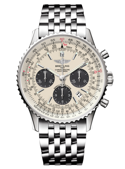 REF:A022G26NP <br />
ナビタイマー01 シルバーグレイ <br />
税込価格 ¥1,144,000 <br />
<br />
84回での分割支払例 <br />
<br />
月々のお支払 ¥13,600 <br />
初回のみ ¥15,200<br />
<br />
<br />