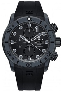 ■キャリバー自動巻き(EDOX011 48時間パワーリザーブ) <br />
■機能時針・分針・秒針、クロノグラフ、日付、曜日<br />
■サイズ45mm径<br />
■ケース:カーボン、オートヘリウムエスケープバルブ<br />
■ダイアル:ブラックベゼルカーボン(逆回転防止ベゼル)<br />
■防水:50気圧/500m<br />
■ガラス:サファイアクリスタル(無反射コーティング)<br />
■ストラップ:ラバー<br />
■付属品:保証書、取扱説明書、専用BOX<br />
<br />
商品番号 01125-CLNGN-NING<br />
<br />
税込 495,000円<br />
<br />
*商品の在庫などお気軽にお問い合わせ下さい。<br />
品切れの際はご容赦下さい。<br />
