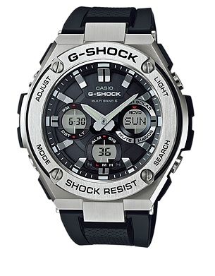 ソーラー電波時計<br />
<br />
ケースサイズ (H×W×D): 59.1×52.4×16.1mm<br />
<br />
質量: 108g<br />
<br />
耐衝撃構造<br />
<br />
20気圧防水<br />
<br />
ケース、ベゼル材質:樹脂/ステンレススチール<br />
<br />
樹脂バンド<br />
<br />
ワールドタイム(世界48都市)<br />
<br />
タイマー<br />
<br />
1/100秒ストップウォッチ<br />
<br />
アラーム<br />
