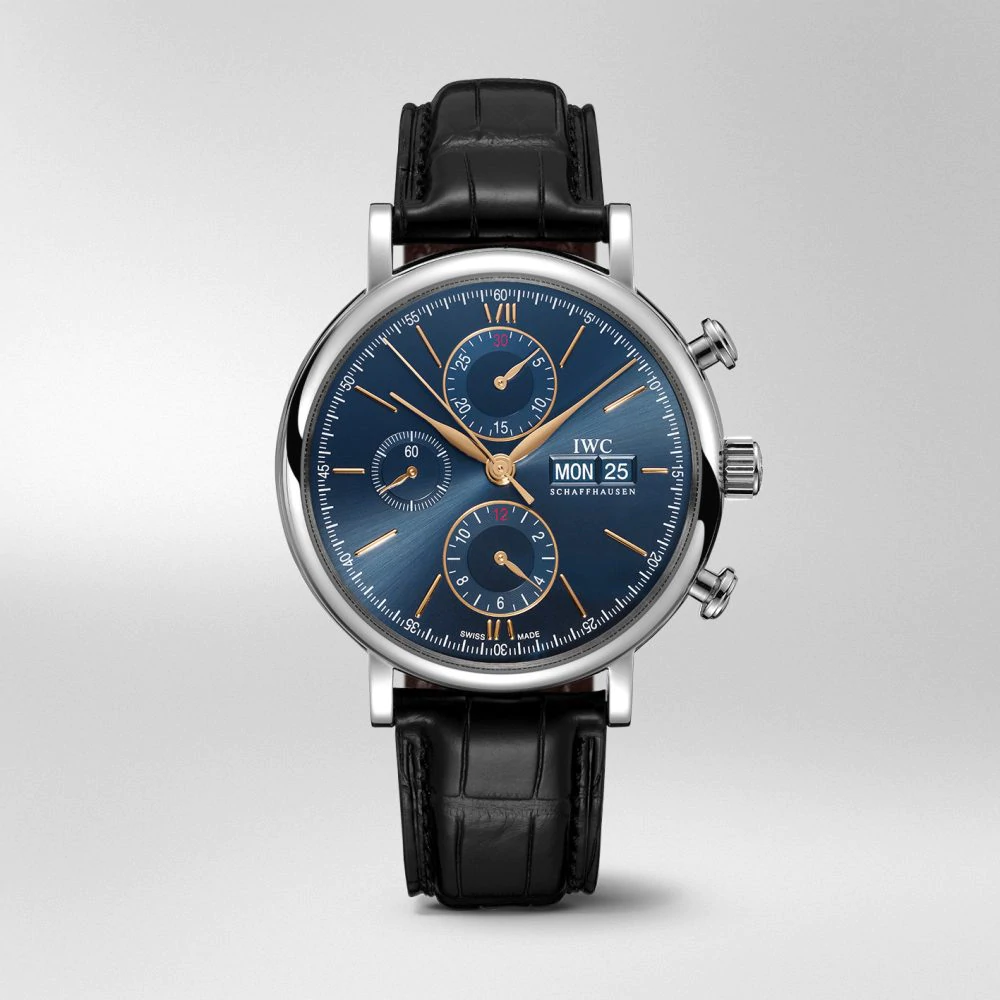 型番:IW391036<br />
ムーヴメント:自動巻き<br />
ケース径:42mm<br />
防水:3気圧防水<br />
<br />
価格:995,500円(税込)<br />
<br />
ブルーダイヤルにゴールドメッキの針とインデックスが美しいコントラストの一本です。<br />
<br />
お問い合わせは→http://kobayashi-tokeiten.com/inquiryform/ で大分店にチェックをしてお問い合わせください。
