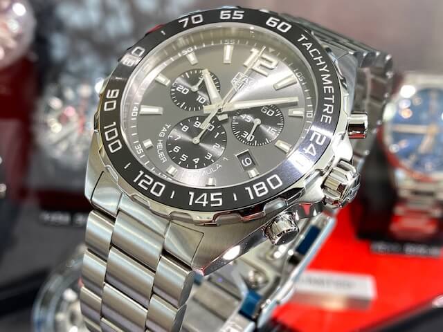 電池交換済 TAG Heuer タグホイヤー フォーミュラ1 クロノグラフ CAH1210 BA0862 200m防水 デイト 黒 ブラック SS ステンレス セラミック メンズ クォーツ フォーミュラー1【6ヶ月保証】【腕時計】