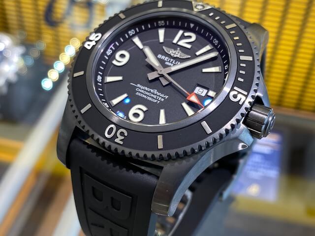 ブライトリング Breitling スーパーオーシャン オートマチック 46 ブラック スチール 精光堂鹿児島店 ブランド腕時計 の正規販売店紹介サイトgressive グレッシブ