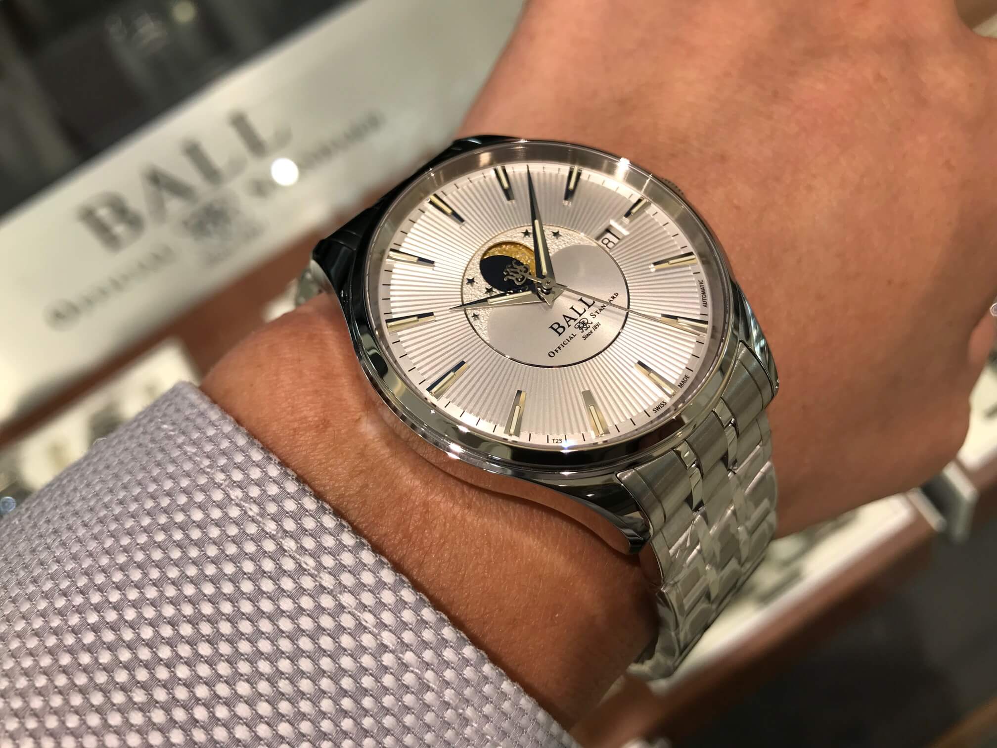 ボール ウォッチ Ball Watch ムーンフェイズ ラスト1本 精光堂鹿児島店 ブランド腕時計の正規販売店紹介サイトgressive グレッシブ ボール ウォッチ Ball Watch ムーンフェイズ ラスト1本 精光堂鹿児島店 ブランド腕時計の正規販売店紹介サイトgressive グレッシブ