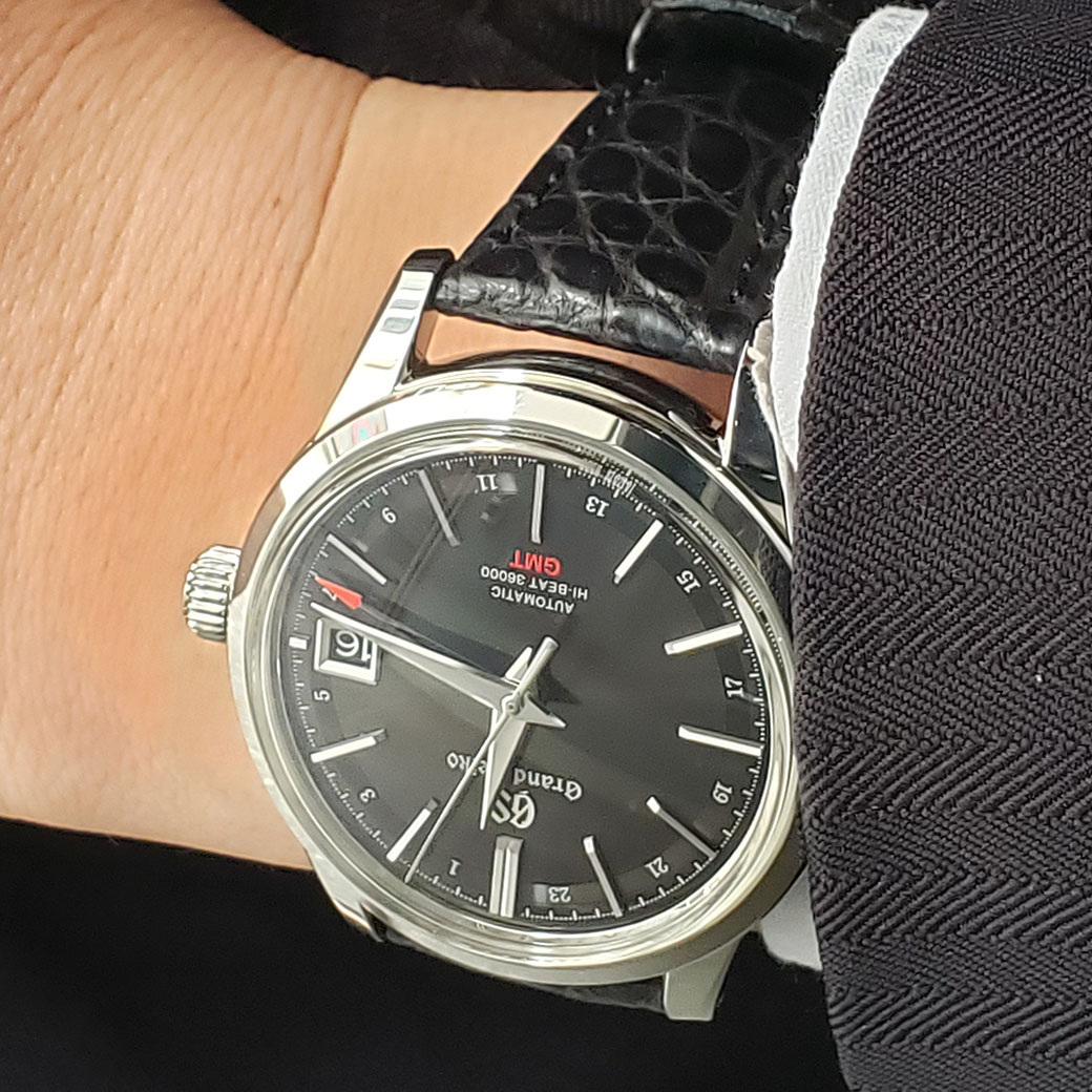 セイコー グランドセイコー エレガンスコレクション GMT SBGJ219 自動巻き ステンレススティール メンズ SEIKO  【時計】