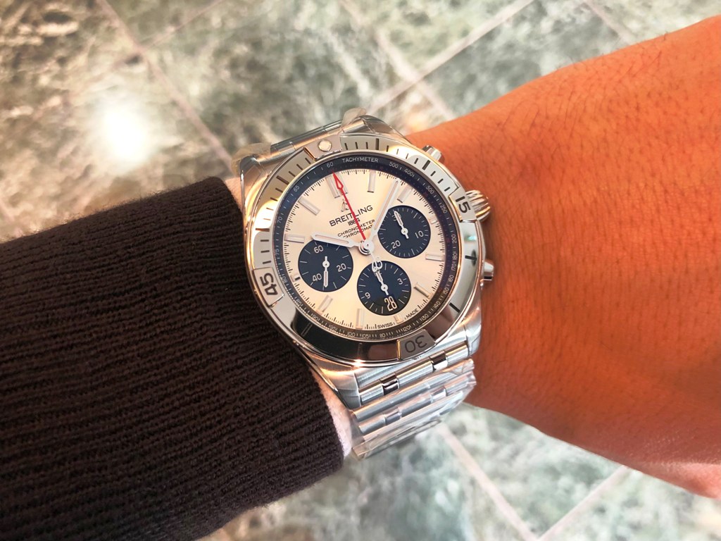 ブライトリング BREITLING AB0134101G1A1 シルバー /ブラック メンズ 腕時計