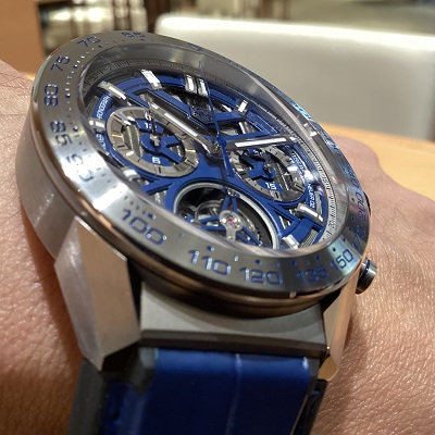 TAGHEUER　タグホイヤー　カレラ トゥールビヨン クロノグラフ ブルーエディション　日本限定50本　car5a8h.fc6448