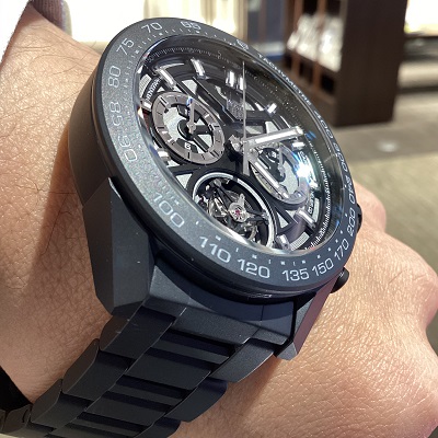TAGHEUER　タグホイヤー　カレラ トゥールビヨン クロノグラフ　CAR5A8H.FC6448