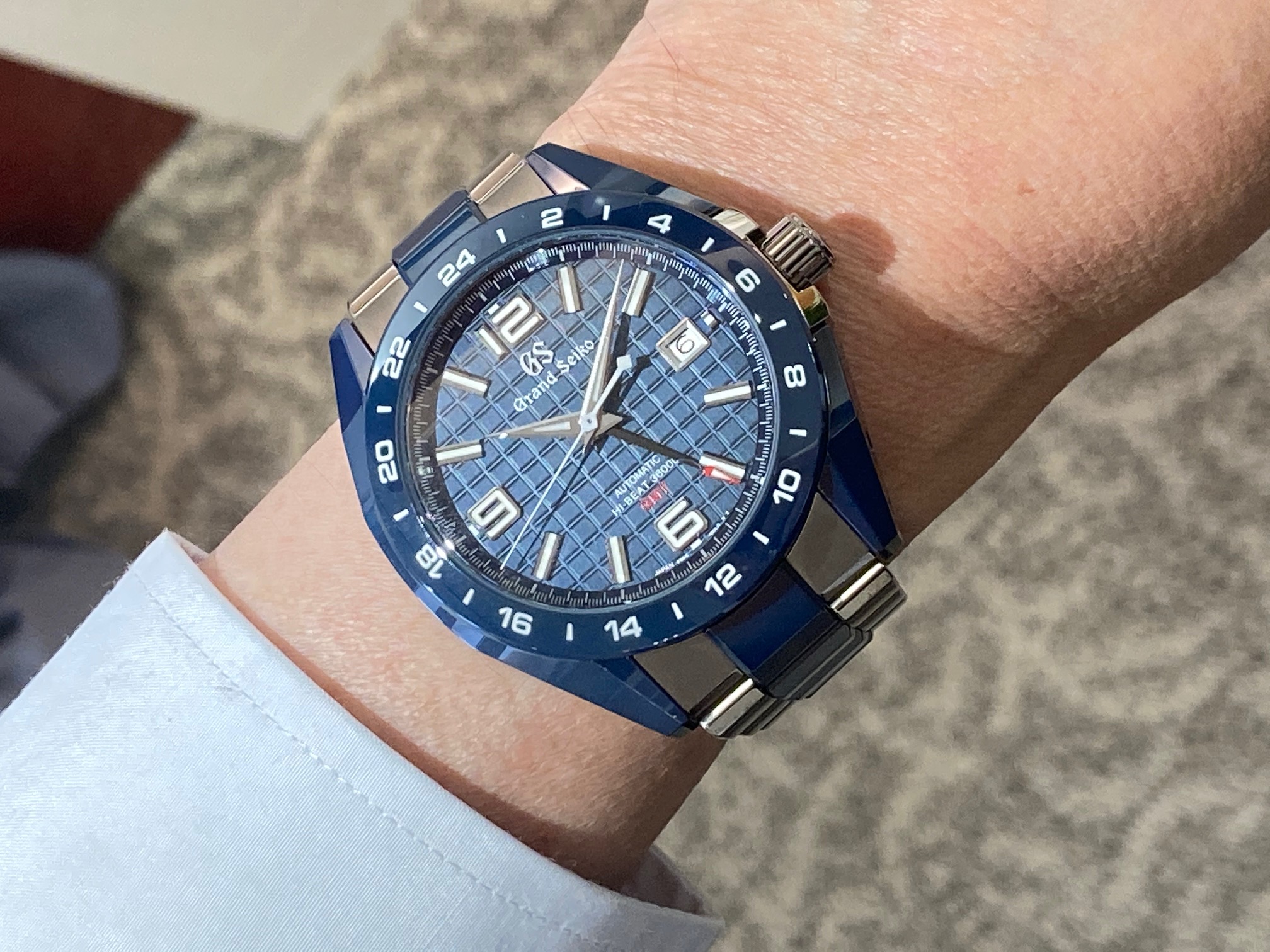 グランドセイコー Grand Seiko SBGJ233 ブルー メンズ 腕時計