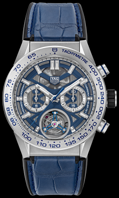 TAGHEUER　タグホイヤー　カレラ トゥールビヨン クロノグラフ ブルーエディション　日本限定50本　car5a8h.fc6448