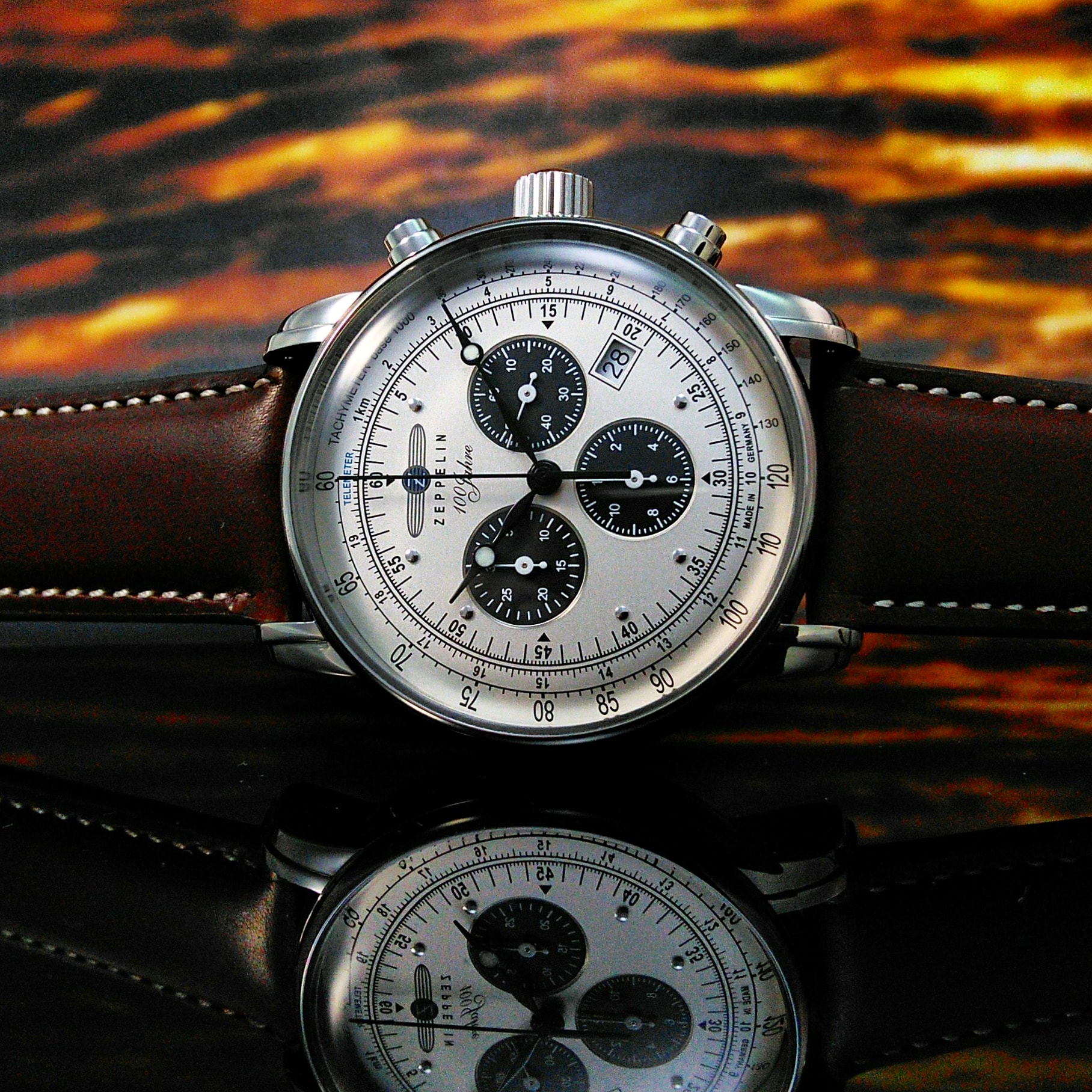 Zeppelin ツェッペリン 腕時計 100周年記念モデル クロノグラフ