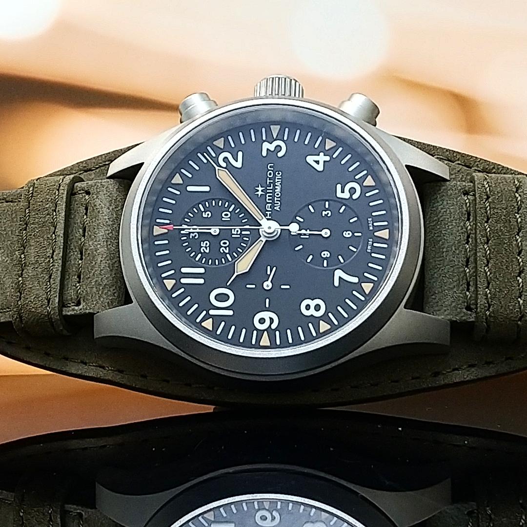 ハミルトン HAMILTON 腕時計 メンズ H71706830 カーキ フィールド KHAKI FIELD 自動巻き（H-21） ブラックxカーキ アナログ表示
