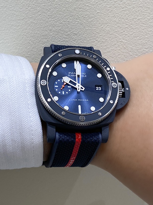 パネライ サブマーシブル クアランタクアトロ ルナ・ロッサ Ti-Ceramitech™ PAM01466