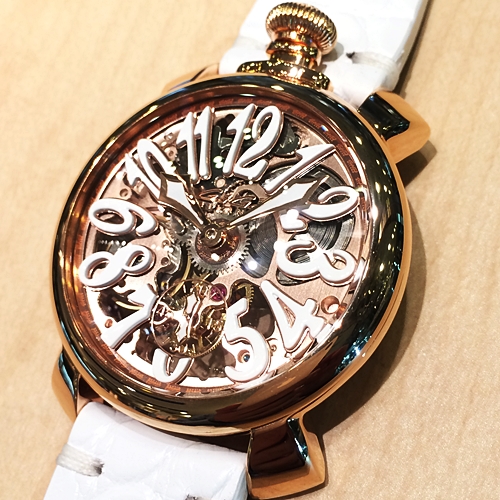 ガガ ミラノ Gaga Milano ガガミラノ マヌアーレ 48mm スケルトン Pg Gaga Milano Manuale 48mm Skeleton 5311 01 ルイコレクション 東京 丸の内店 ブランド腕時計の正規販売店紹介サイトgressive グレッシブ