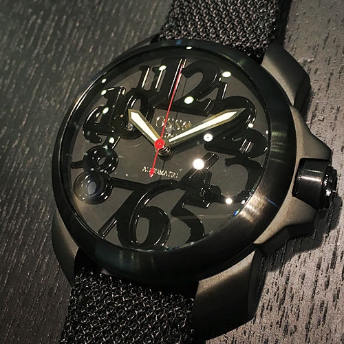 オッソ イタリィosso Italy ドミナーレ 43mm ブラックpvd
